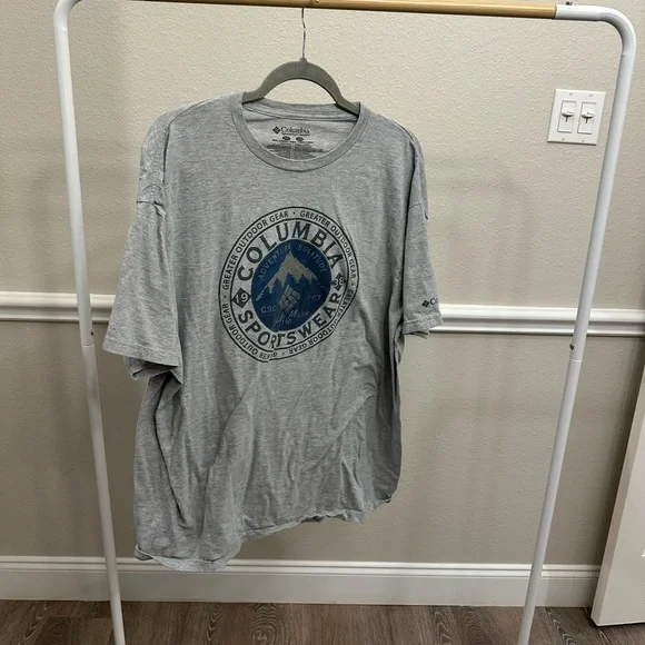 Columbia Size XXL Men's Gray T-Shirt - Picture 1 of 3